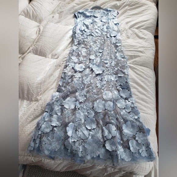 Selene Cocktail Midi Dress Blue - Picture 7 of 9